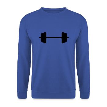 Gewichte - Unisex Pullover - Royalblau - Vorne - Alina (178cm) & Michal (187cm)
