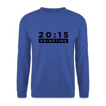 Prime Time - Unisex Sweatshirt - royal blue - Front - Alina (178cm) & Michal (187cm)