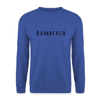 Bamberg amatica - Unisex Pullover - Royalblau - Vorne - Alina (178cm) & Michal (187cm)