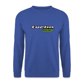 Turbo Diesel - Late - Unisex Sweatshirt - royal blue - Front - Alina (178cm) & Michal (187cm)