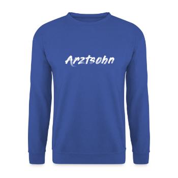 Doctor's son 4 - Unisex Sweatshirt - royal blue - Front - Alina (178cm) & Michal (187cm)