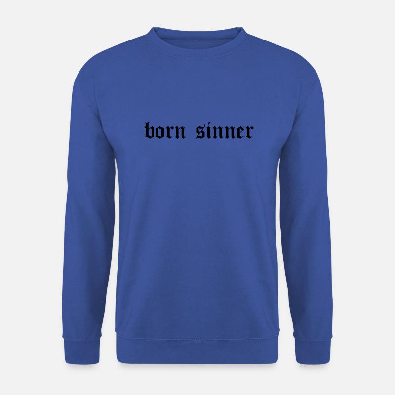 born sinner - Unisex Pullover - Royalblau