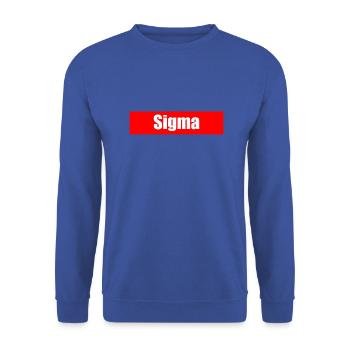 Sigma - Unisex Sweatshirt - royal blue - Front - Alina (178cm) & Michal (187cm)
