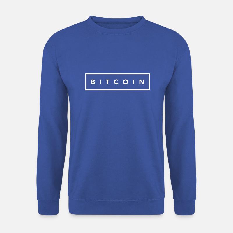 Bitcoin white square - Unisex Sweatshirt - royal blue
