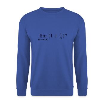 résultat Euler - Sweat-shirt Unisexe - bleu royal - Devant - Alina (178cm) & Michal (187cm)