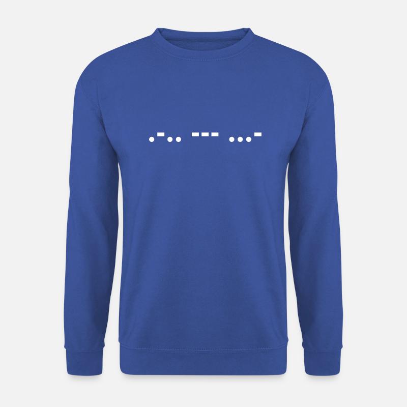 Code Morse Amour - Sweat-shirt Unisexe - bleu royal