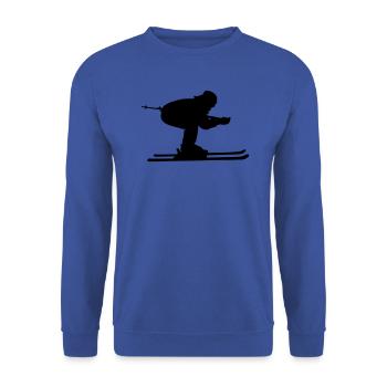 Aérodynamique du skieur - Sweat-shirt Unisexe - bleu royal - Devant - Alina (178cm) & Michal (187cm)
