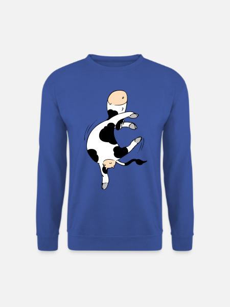 Mooviestars - Ballet Cow - Unisex Pullover - Royalblau