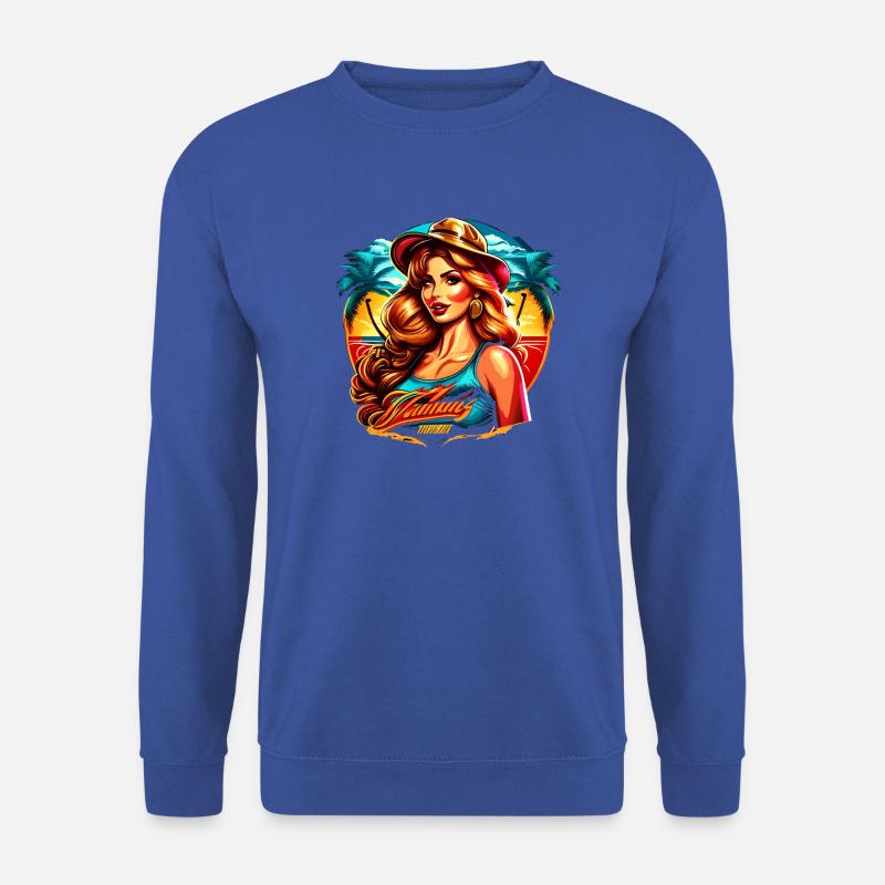 beach girl - Unisex Pullover - Royalblau