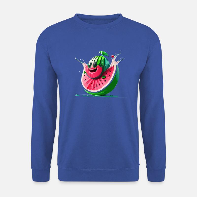 funny water melon - Unisex Pullover - Royalblau