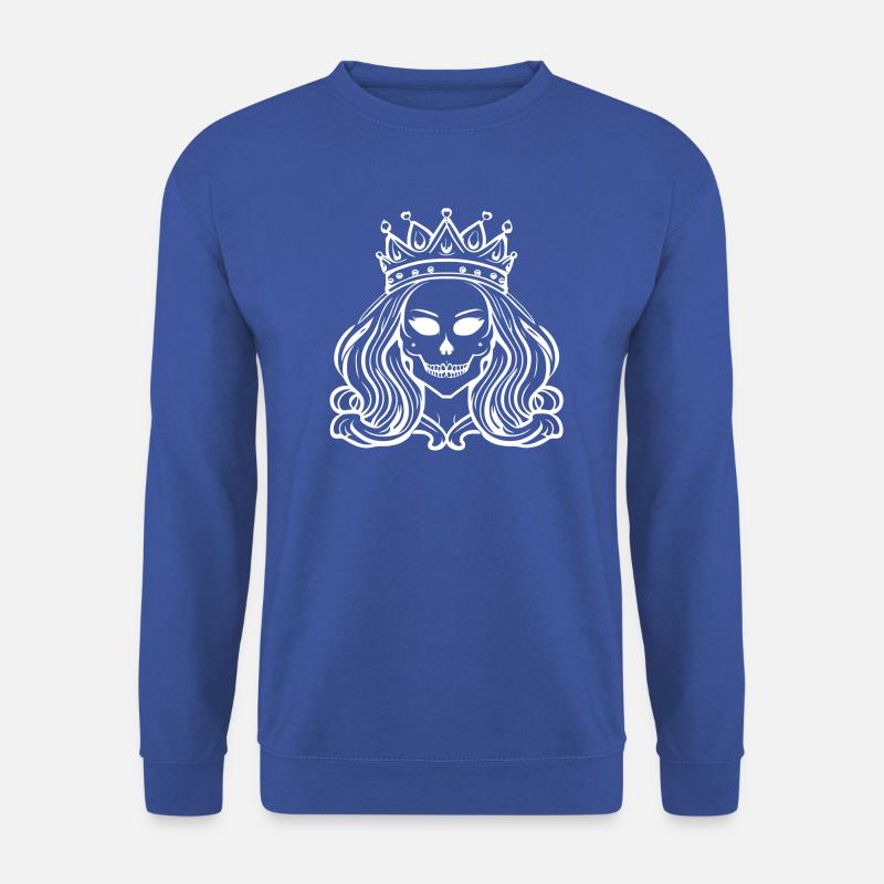 queen skull - Unisex Pullover - Royalblau
