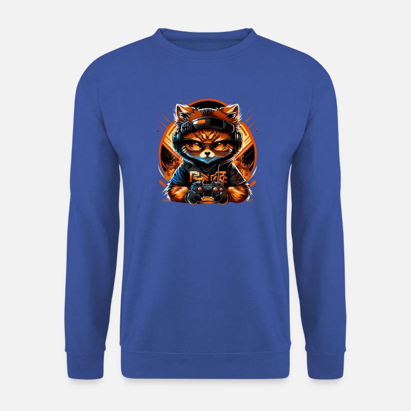 gaming cat - Unisex Pullover - Royalblau