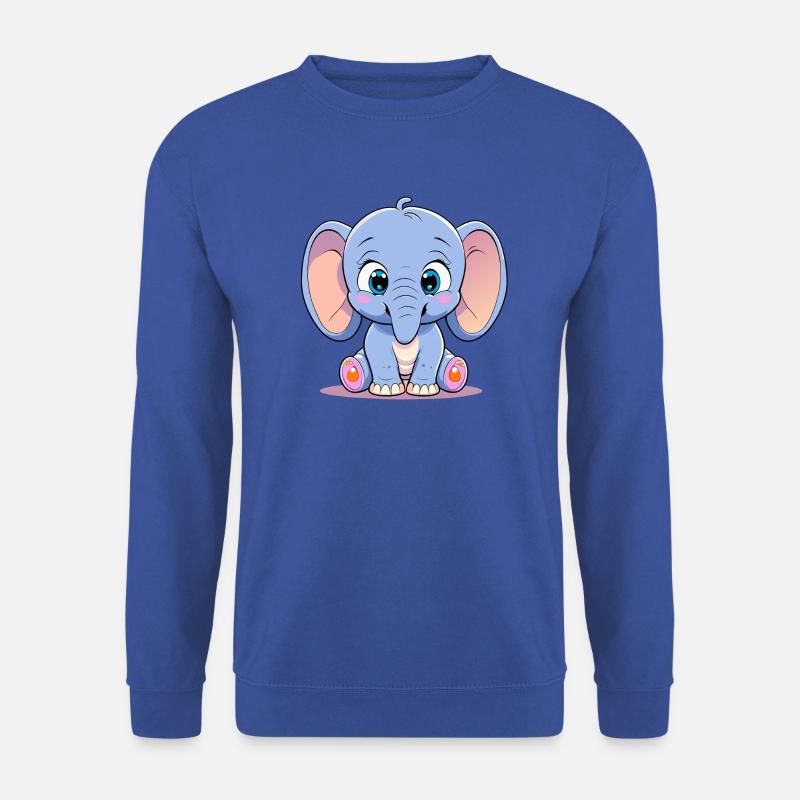 cute elephant - Unisex Pullover - Royalblau