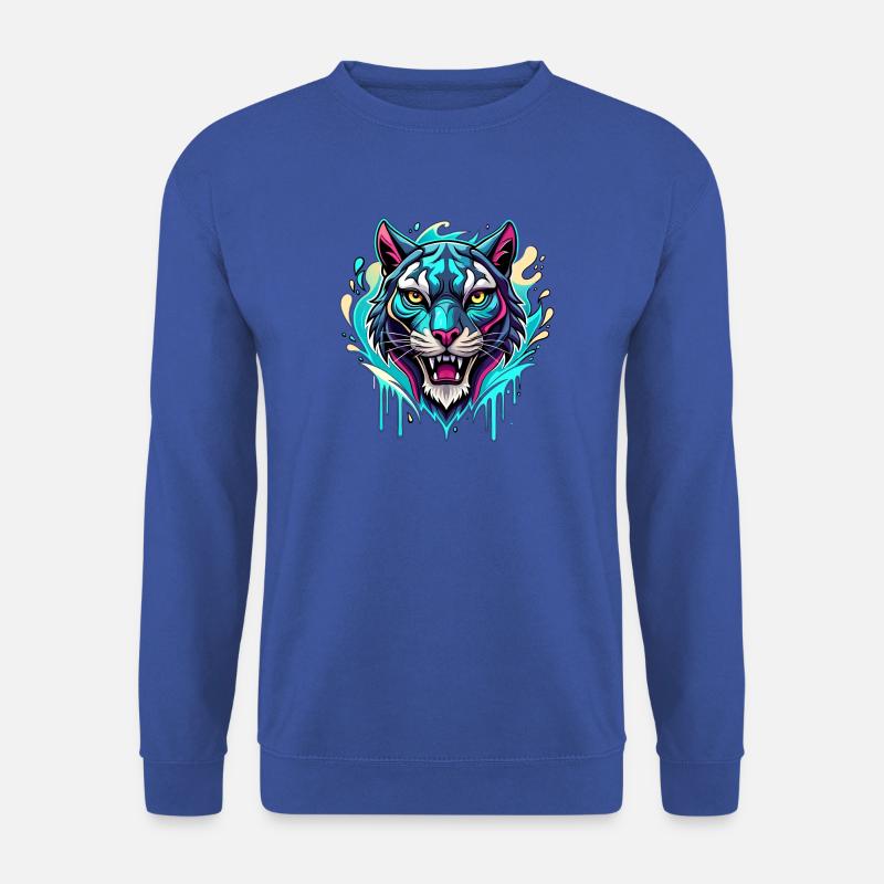 Tiger Color Splash - Unisex Sweatshirt - royal blue