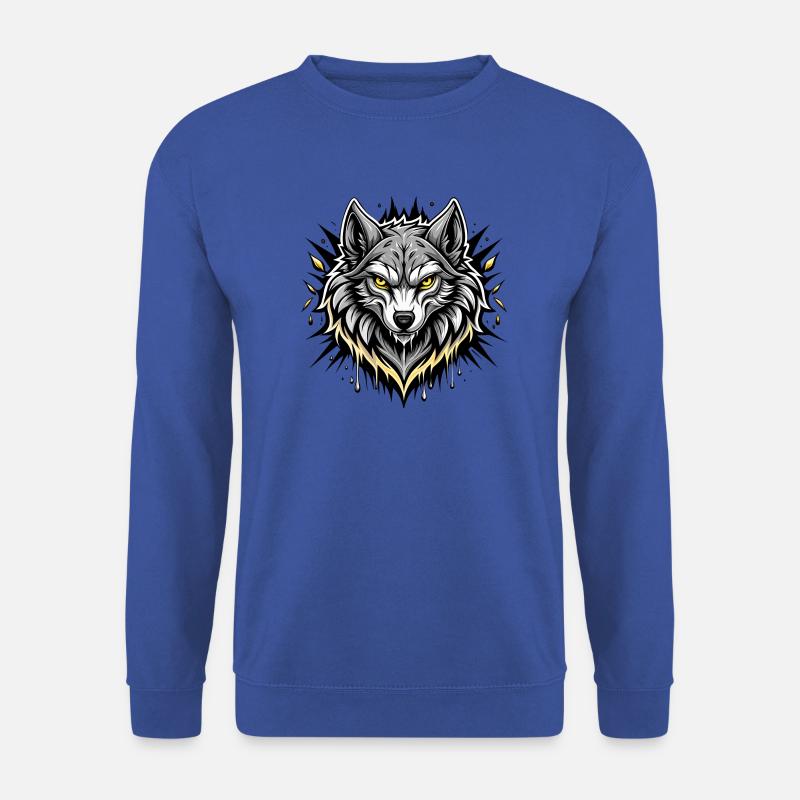 wolf - Unisex Pullover - Royalblau
