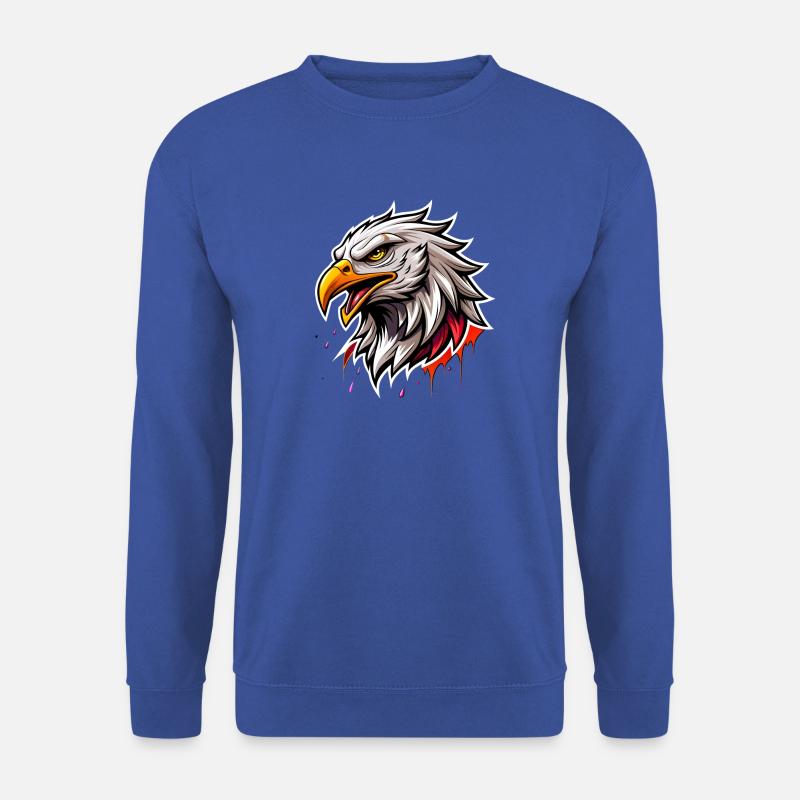 eagle head - Unisex Pullover - Royalblau