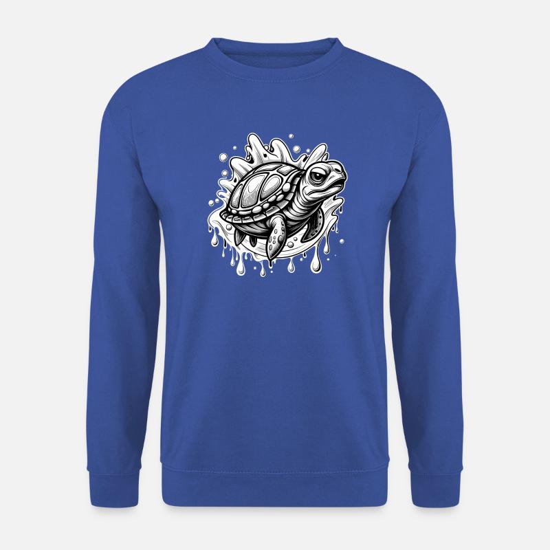 turtel black and white - Unisex Pullover - Royalblau