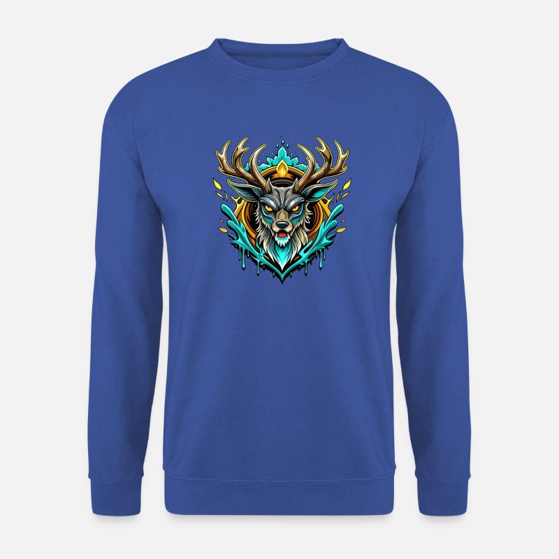 old deer - Unisex Pullover - Royalblau