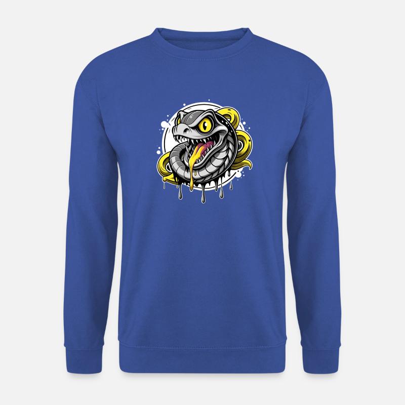 spitting snake - Unisex Pullover - Royalblau
