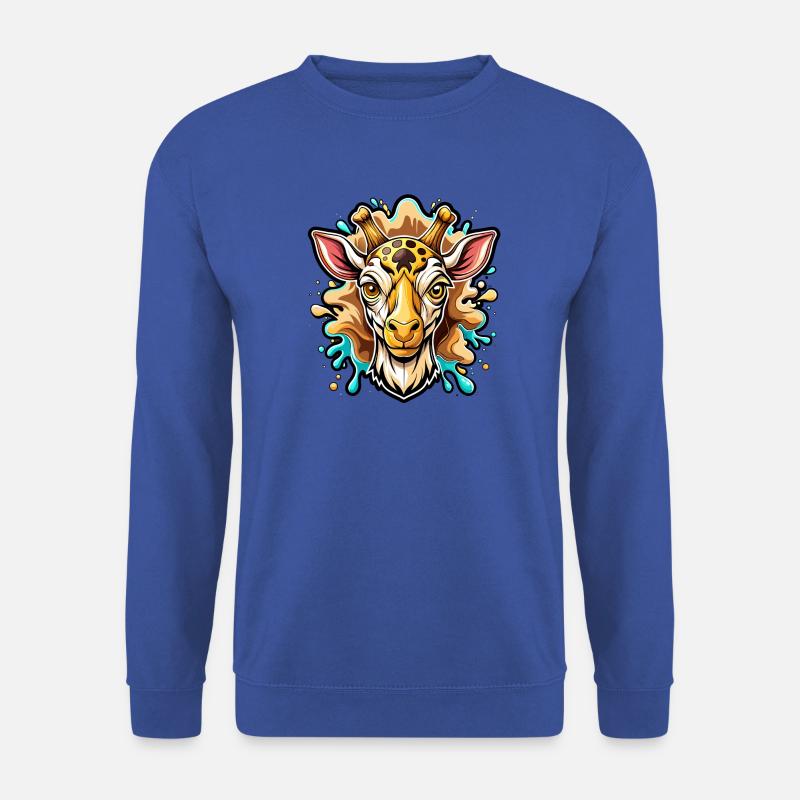 head of giraffe - Unisex Pullover - Royalblau