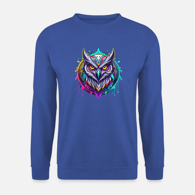 Eule - Unisex Pullover - Royalblau