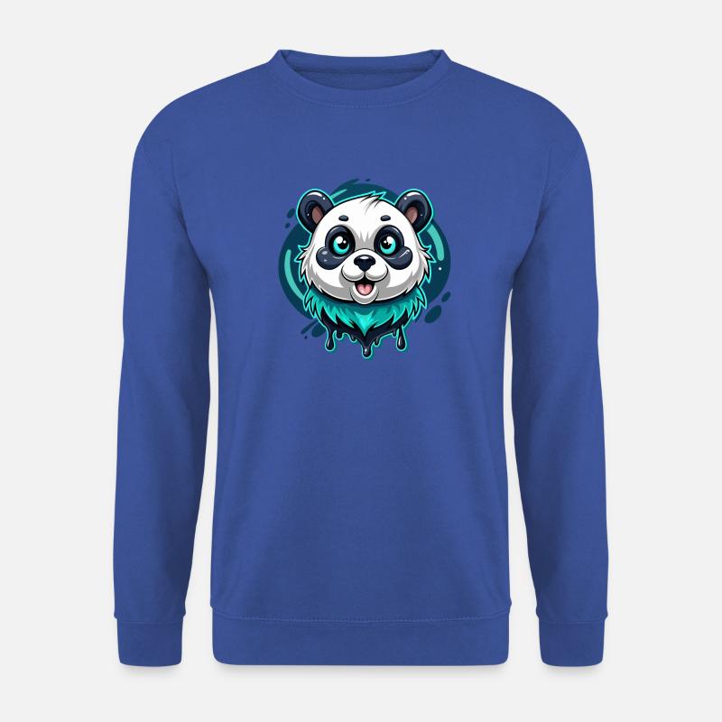 panda - Unisex Pullover - Royalblau