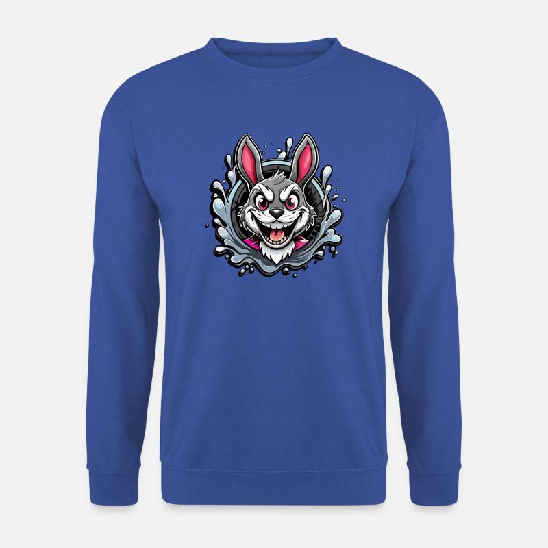 crazy easter bunny - Unisex Pullover - Royalblau
