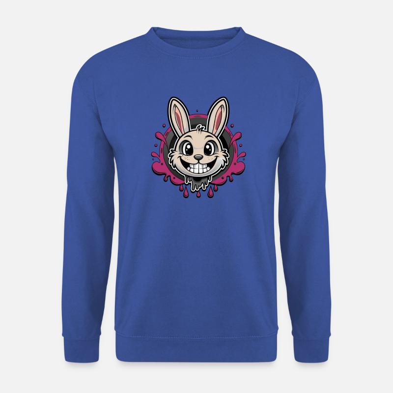 smiling easter bunny - Unisex Sweatshirt - royal blue