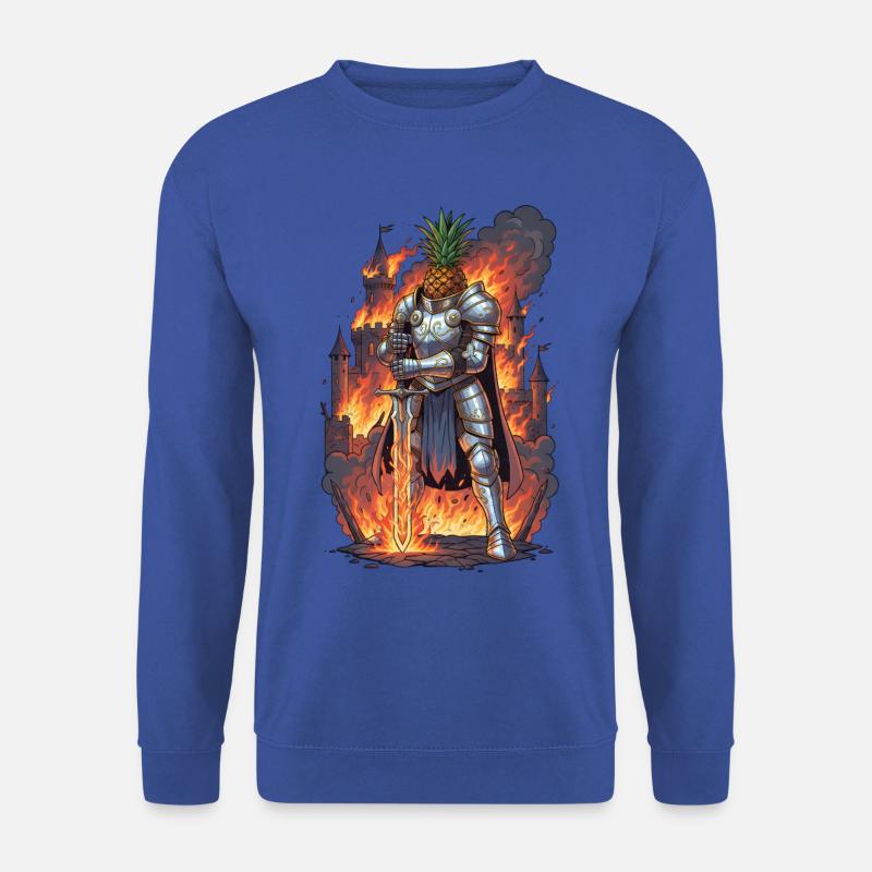 Ananas Ritter im Feuerschloss - Unisex Pullover - Royalblau
