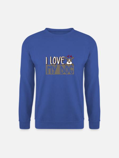 I love dog love dog - Unisex Sweatshirt - royal blue
