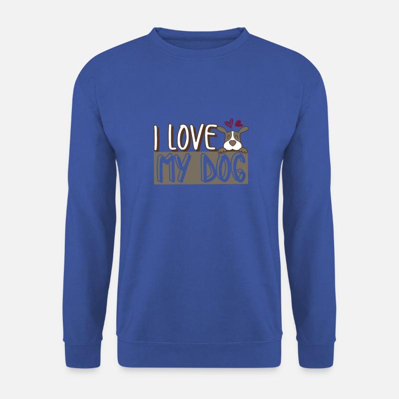 I love dog love dog - Unisex Sweatshirt - royal blue