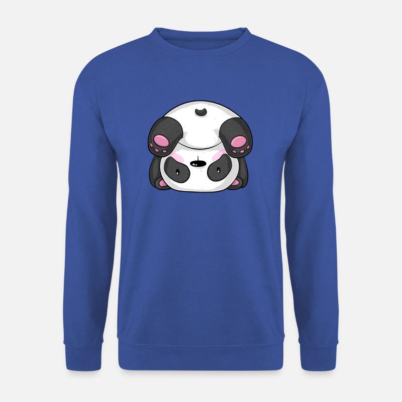 Sportlicher Comic Panda - Unisex Pullover - Royalblau