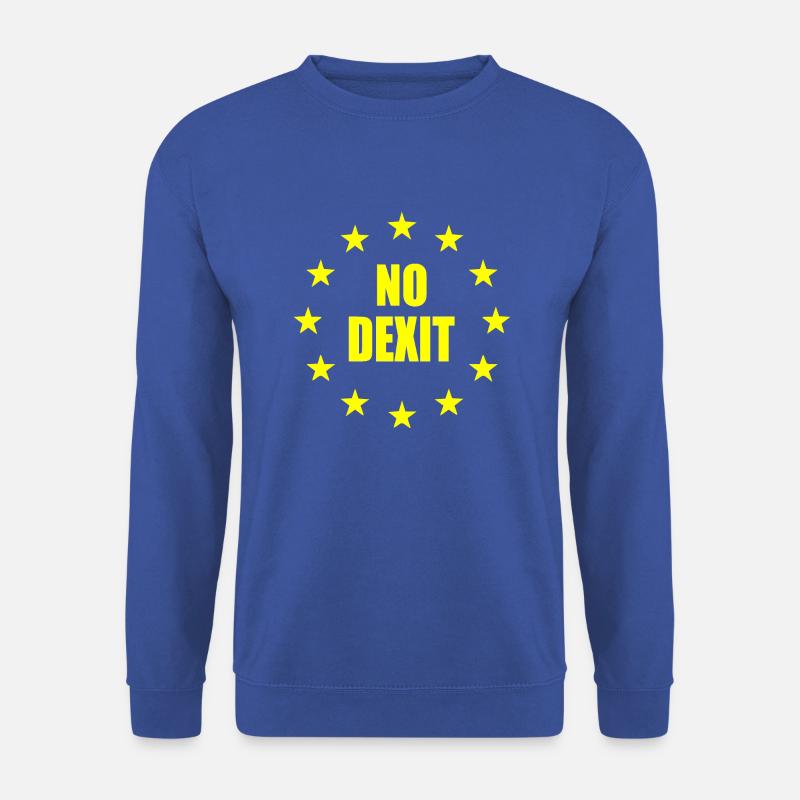 No dexit - Unisex Pullover - Royalblau