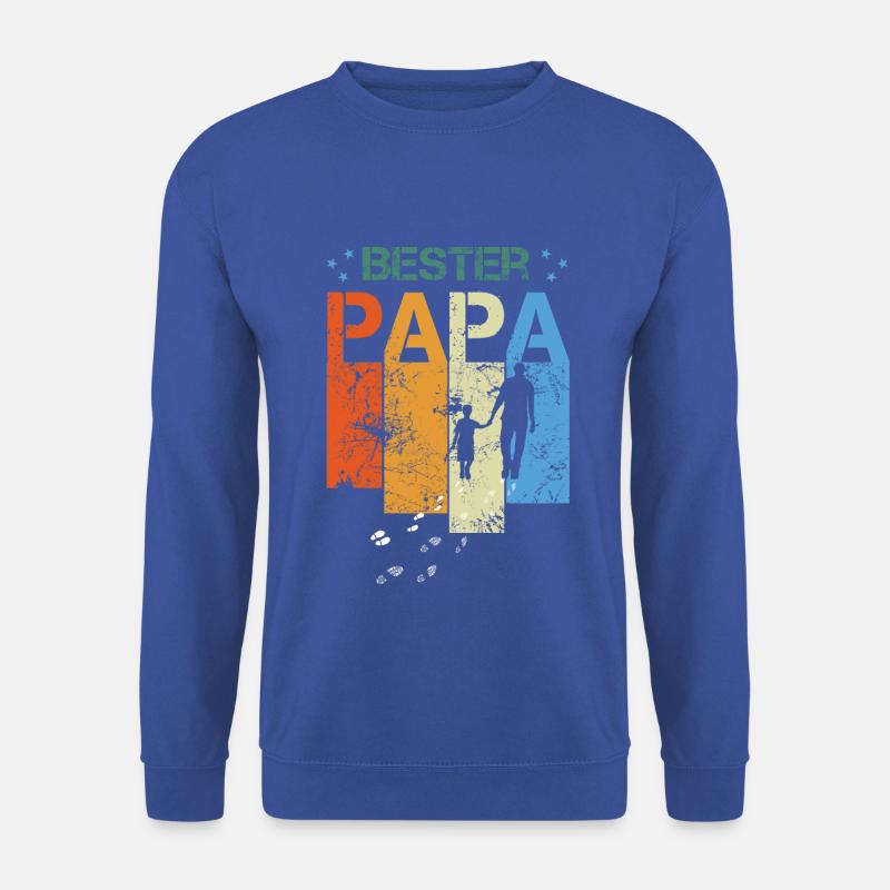 Papa, ist der beste, Bester Papa - Unisex Pullover - Royalblau