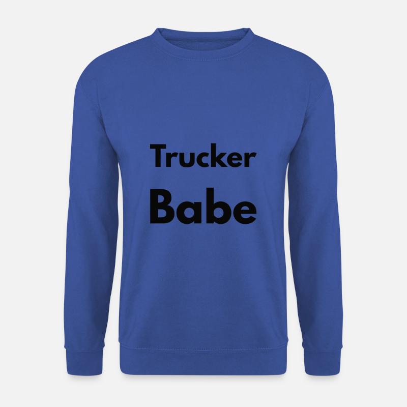 Trucker babe - Unisex Pullover - Royalblau
