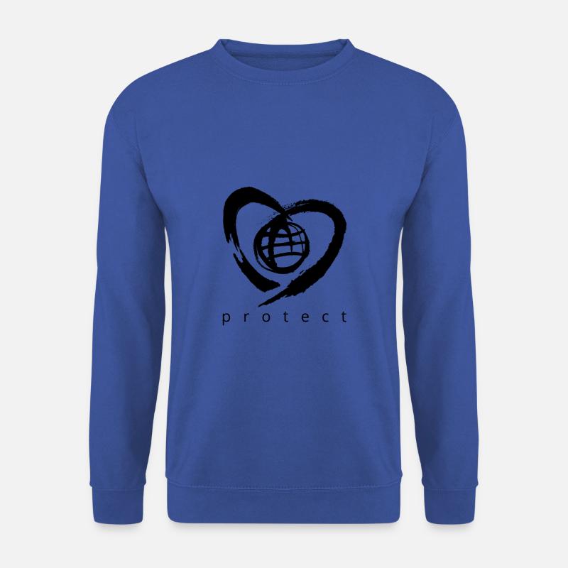 protect earth symbol - Unisex Pullover - Royalblau