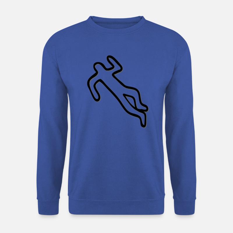 umriss dunkel - Unisex Pullover - Royalblau