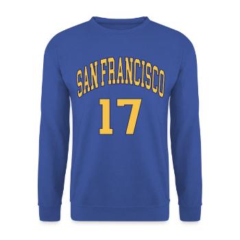 San Francisco 17 - Unisex Sweatshirt - royal blue - Front - Alina (178cm) & Michal (187cm)