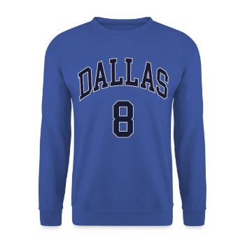Dallas 8 - Unisex Sweatshirt - royal blue - Front - Alina (178cm) & Michal (187cm)