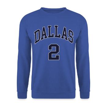 Dallas 2 - Unisex Sweatshirt - royal blue - Front - Alina (178cm) & Michal (187cm)