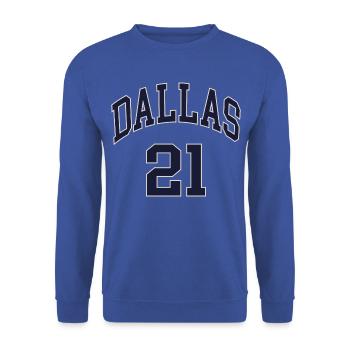 Dallas 21 - Unisex Sweatshirt - royal blue - Front - Alina (178cm) & Michal (187cm)