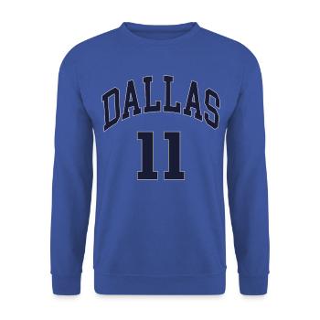 Dallas 11 - Unisex Sweatshirt - royal blue - Front - Alina (178cm) & Michal (187cm)