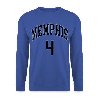 Memphis 4 - Unisex Sweatshirt - royal blue - Front - Alina (178cm) & Michal (187cm)