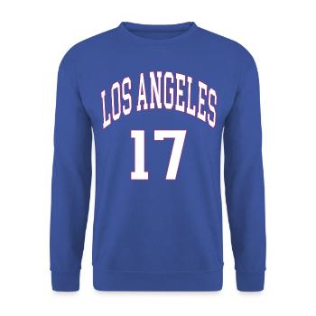 Los Angeles 17 - Unisex Sweatshirt - royal blue - Front - Alina (178cm) & Michal (187cm)