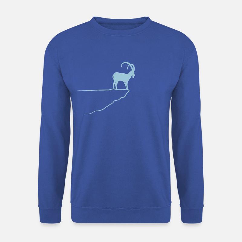 steinbock berge alpen allgäu bayern tirol alpstyle - Unisex Pullover - Royalblau