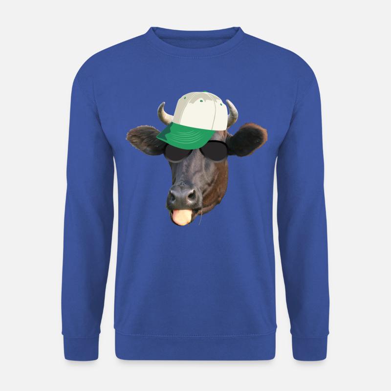 coole Kuh - Unisex Pullover - Royalblau