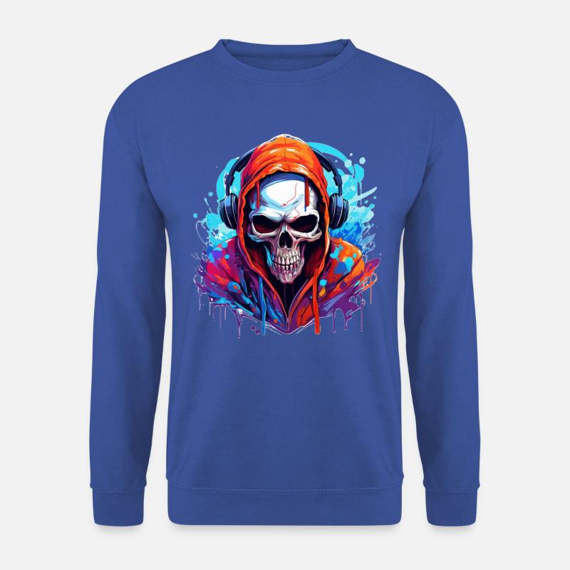 Skull - Raver - Unisex Sweatshirt - royal blue