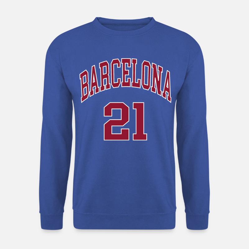 Barcelone 21 - Sweat-shirt Unisexe - bleu royal