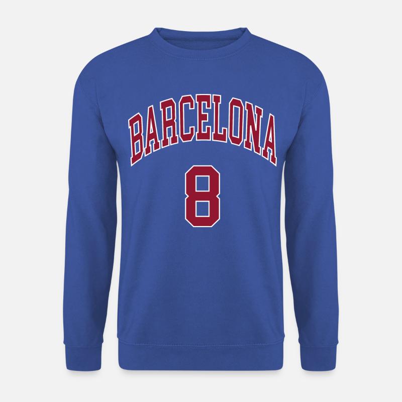 Barcelona 8 - Unisex Pullover - Royalblau