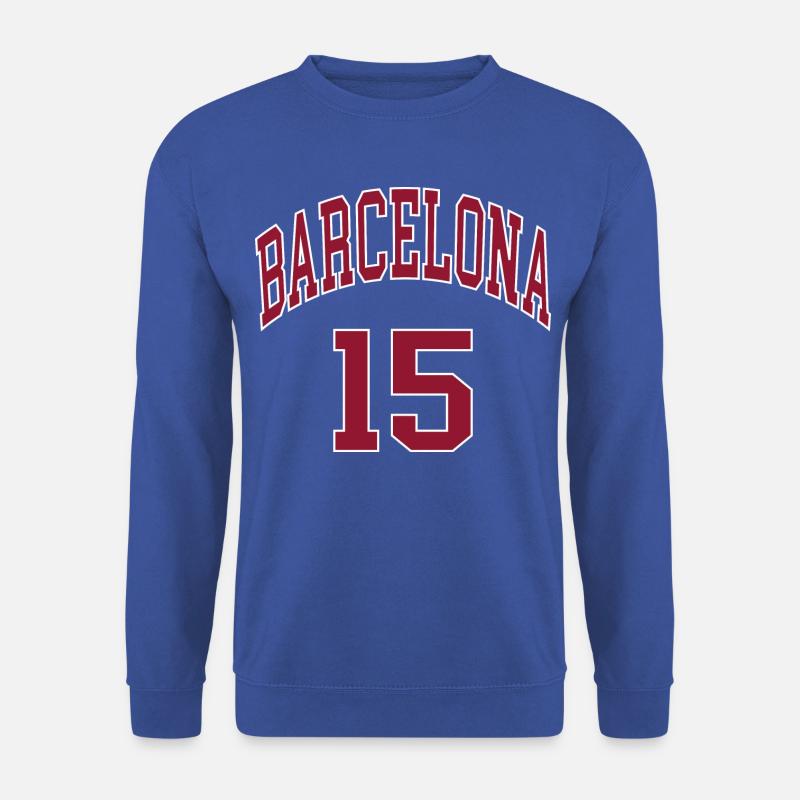 Barcelone 15 - Sweat-shirt Unisexe - bleu royal